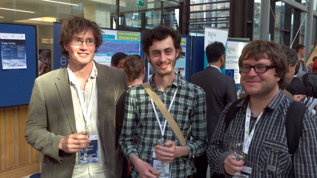 Tom Powell, Steve Beckett and Chris Boulton at the public forum of the Transformational Climate Science conference