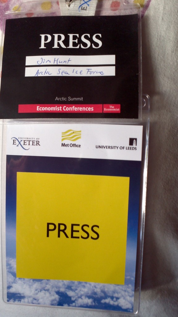 A couple of press passes for a couple of 