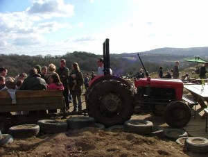 The Tractor Ride at Embercombe Open Day