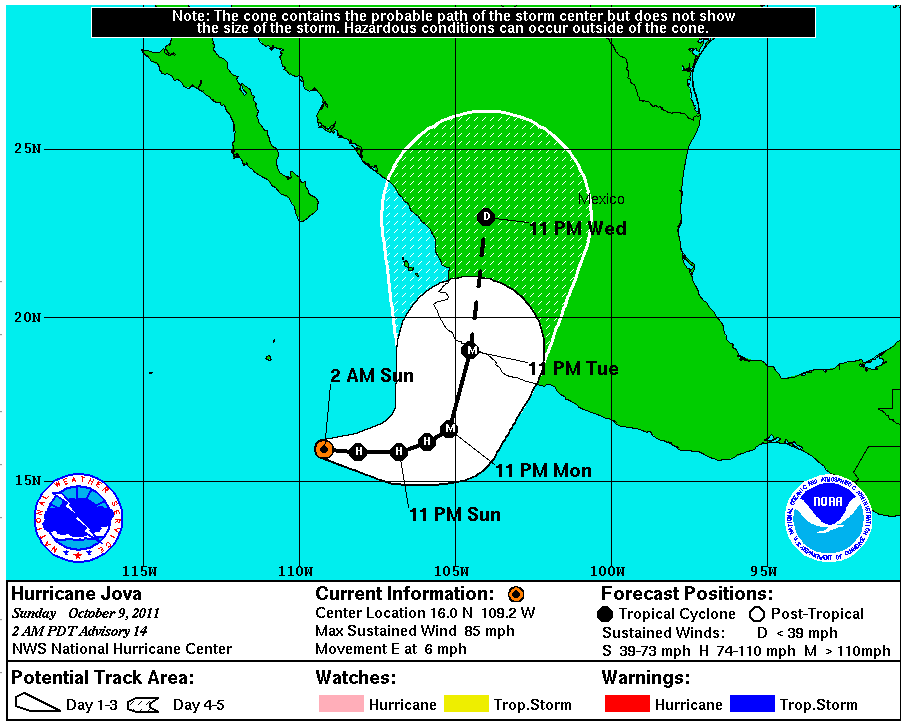 Hurricane Jova Threatens Major Misery in Mexico